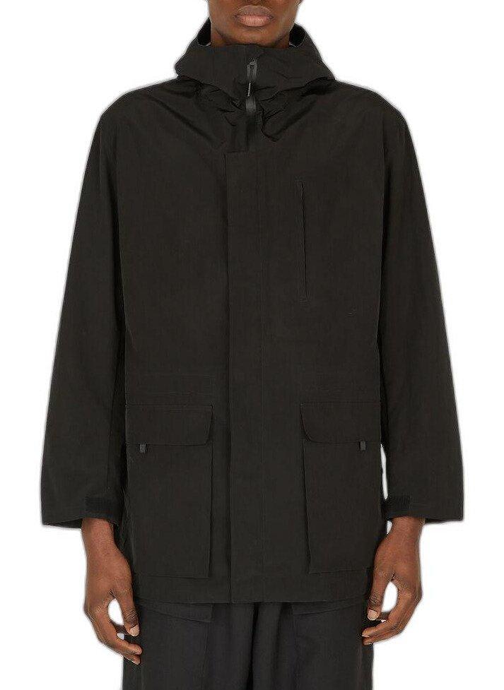Y-3 Zipped Hooded Coat