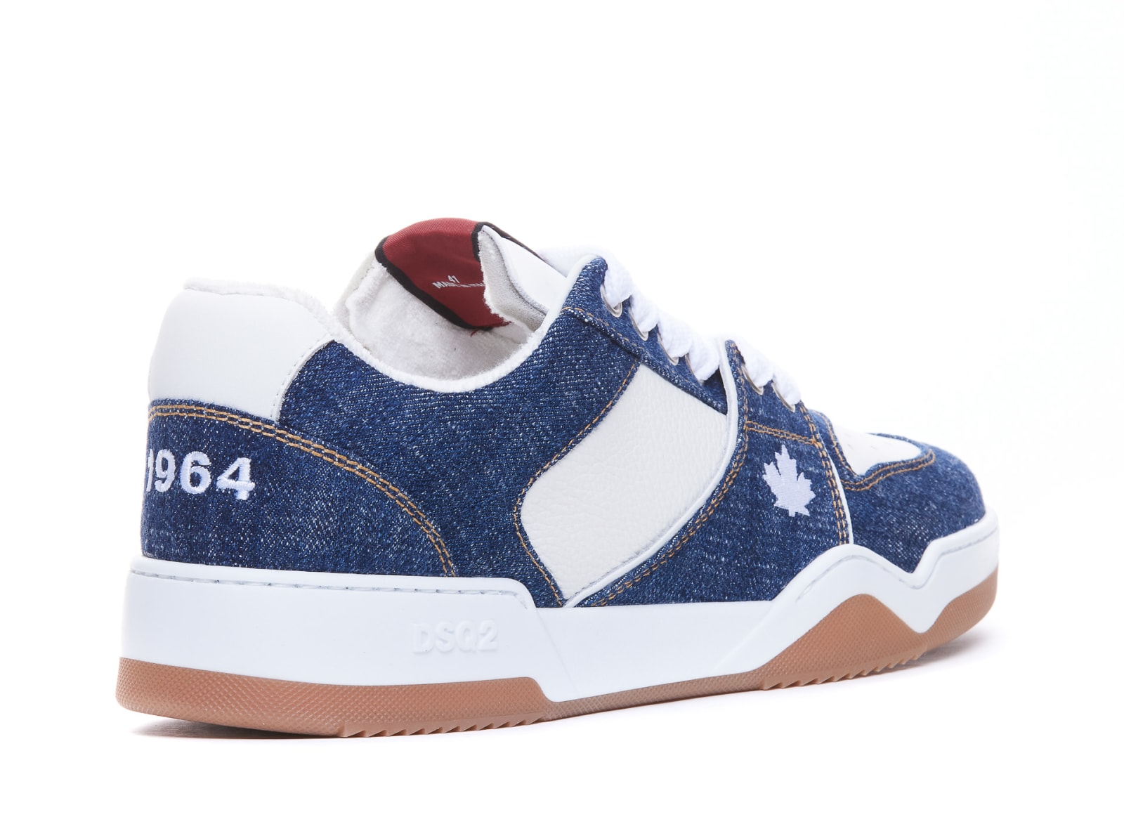 Shop Dsquared2 Spiker Sneakers In Blue/white