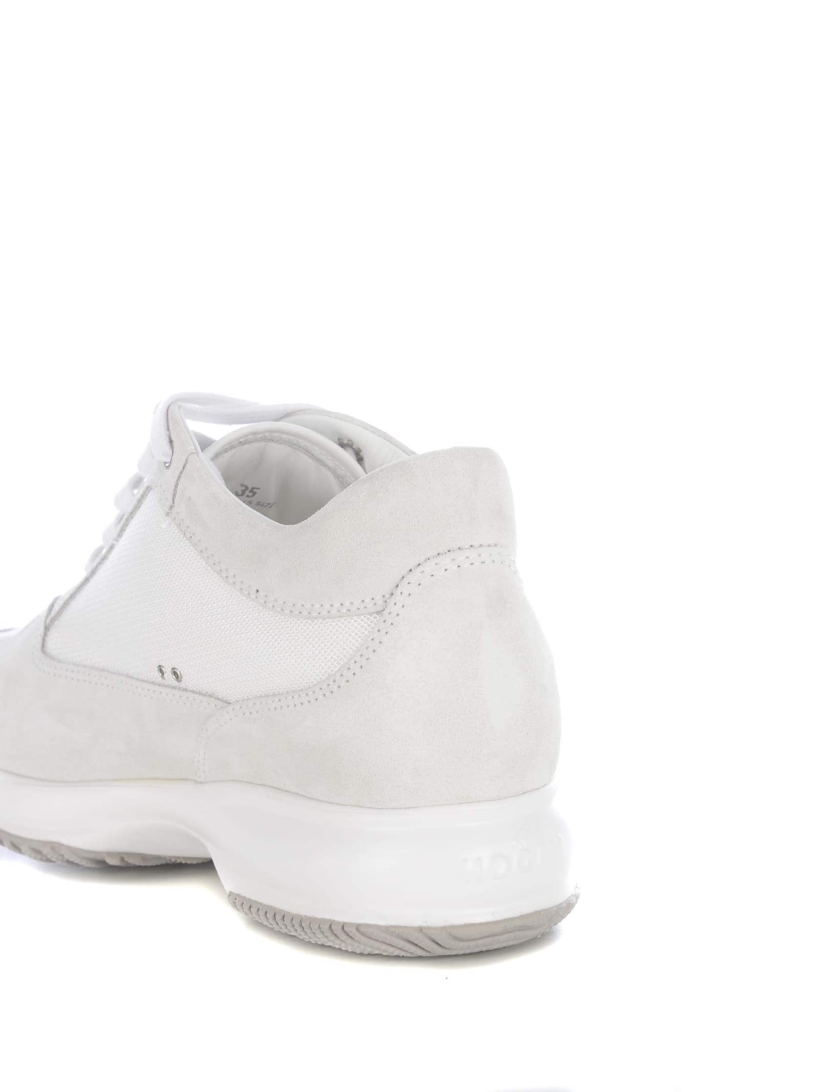 Shop Hogan Sneakers  Interactive In Suede In Grey