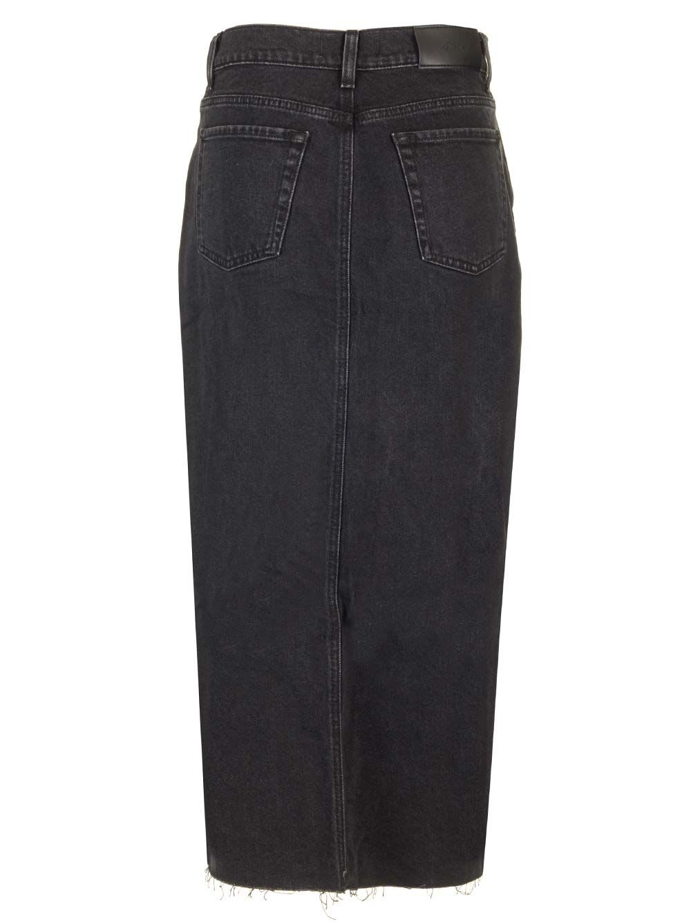 Shop 7 For All Mankind Kellie Skirt Thunder In Black