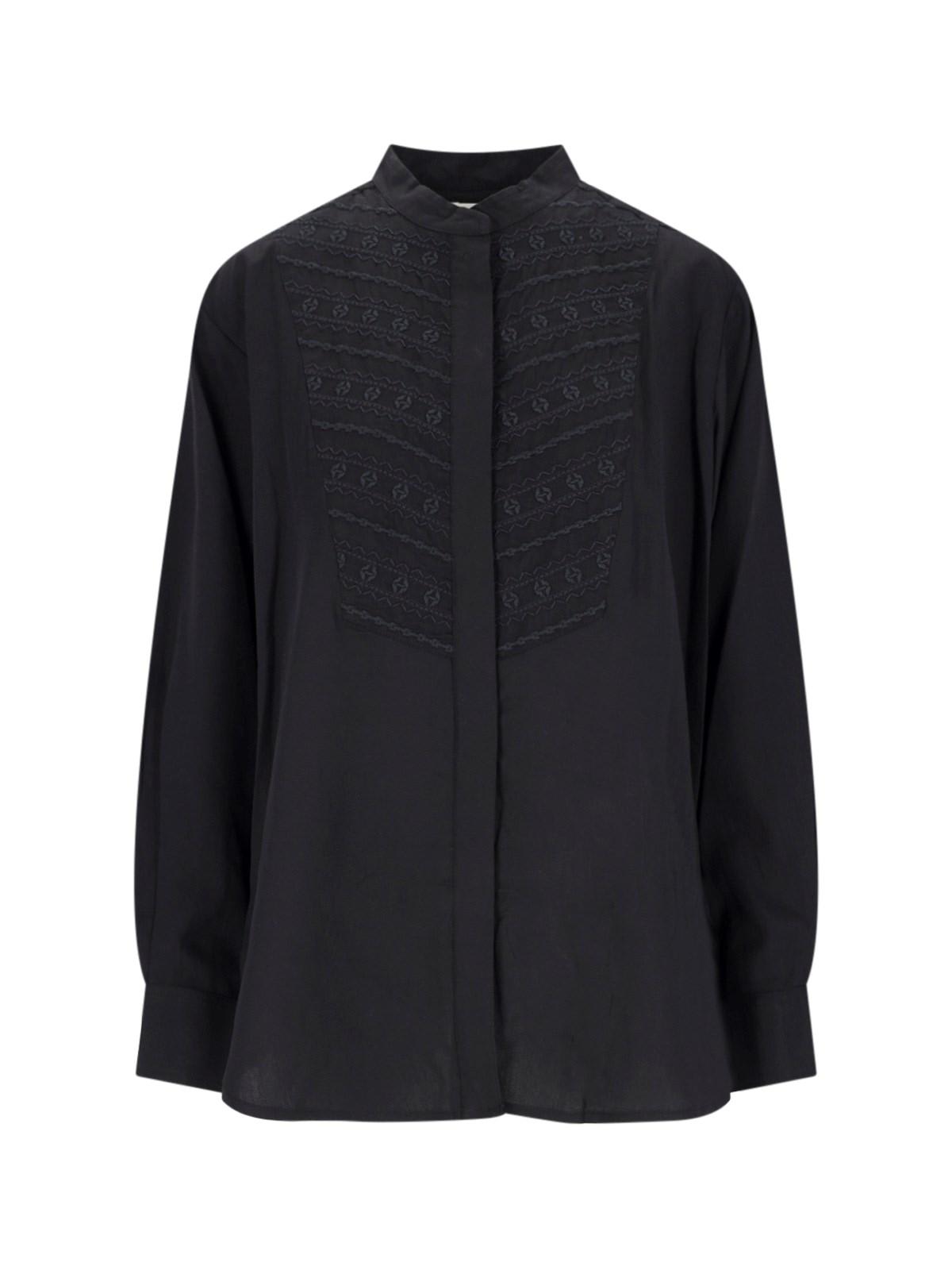Marant Etoile Embroidered Shirt In Black