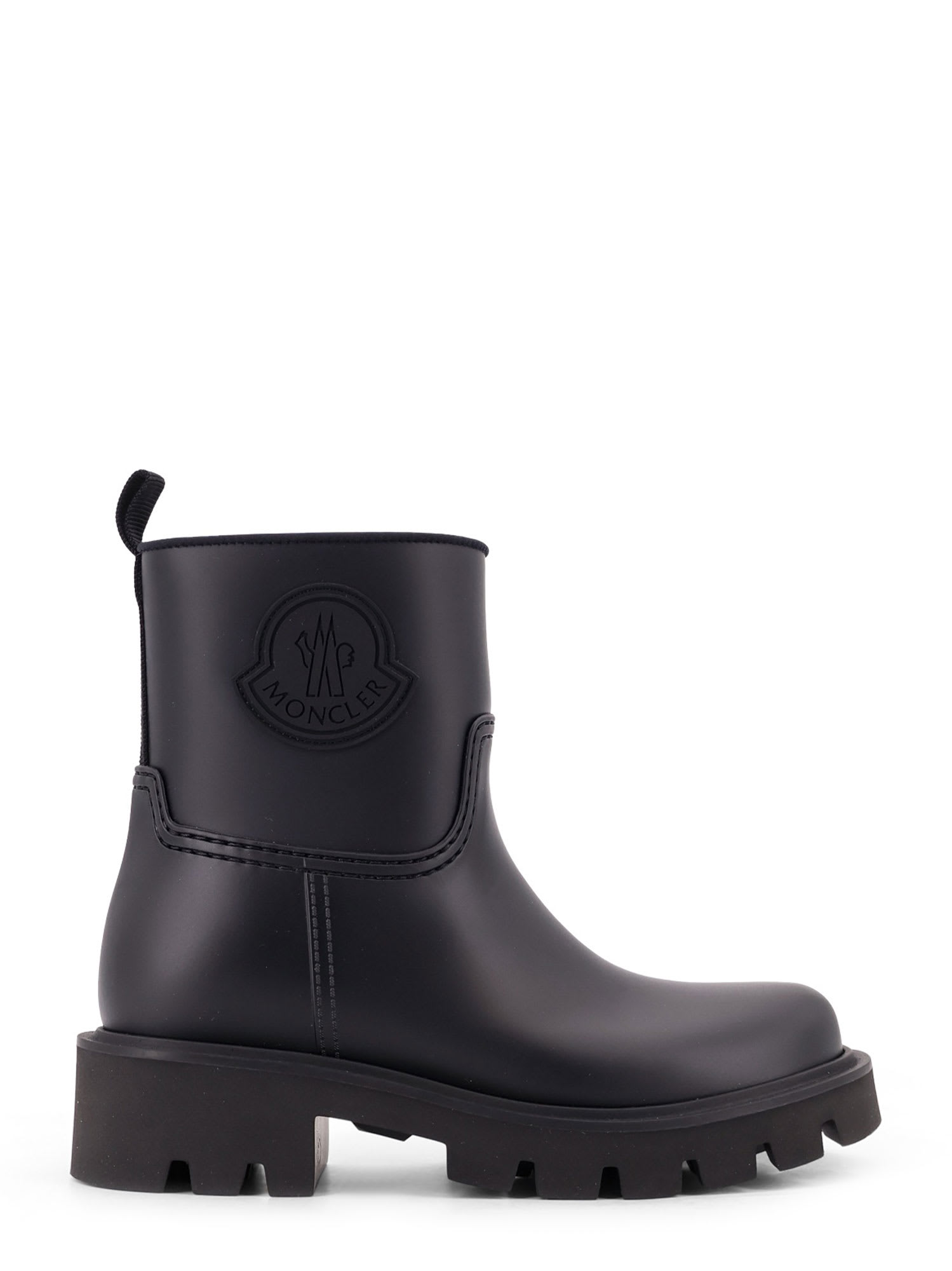 Moncler Women Kickstream Rubber Boots In Black