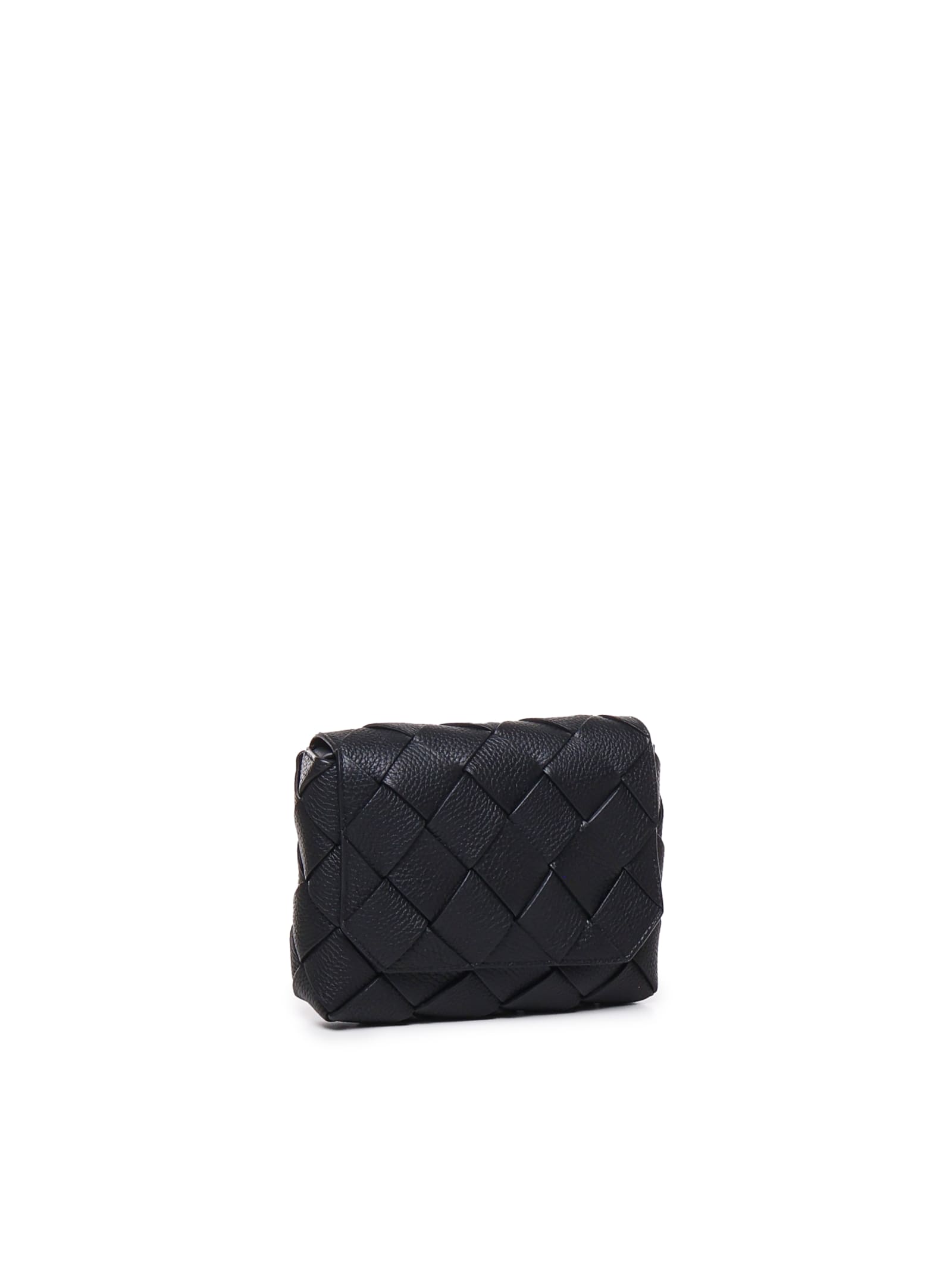 Shop Bottega Veneta Diago Bag In Calfskin In Black