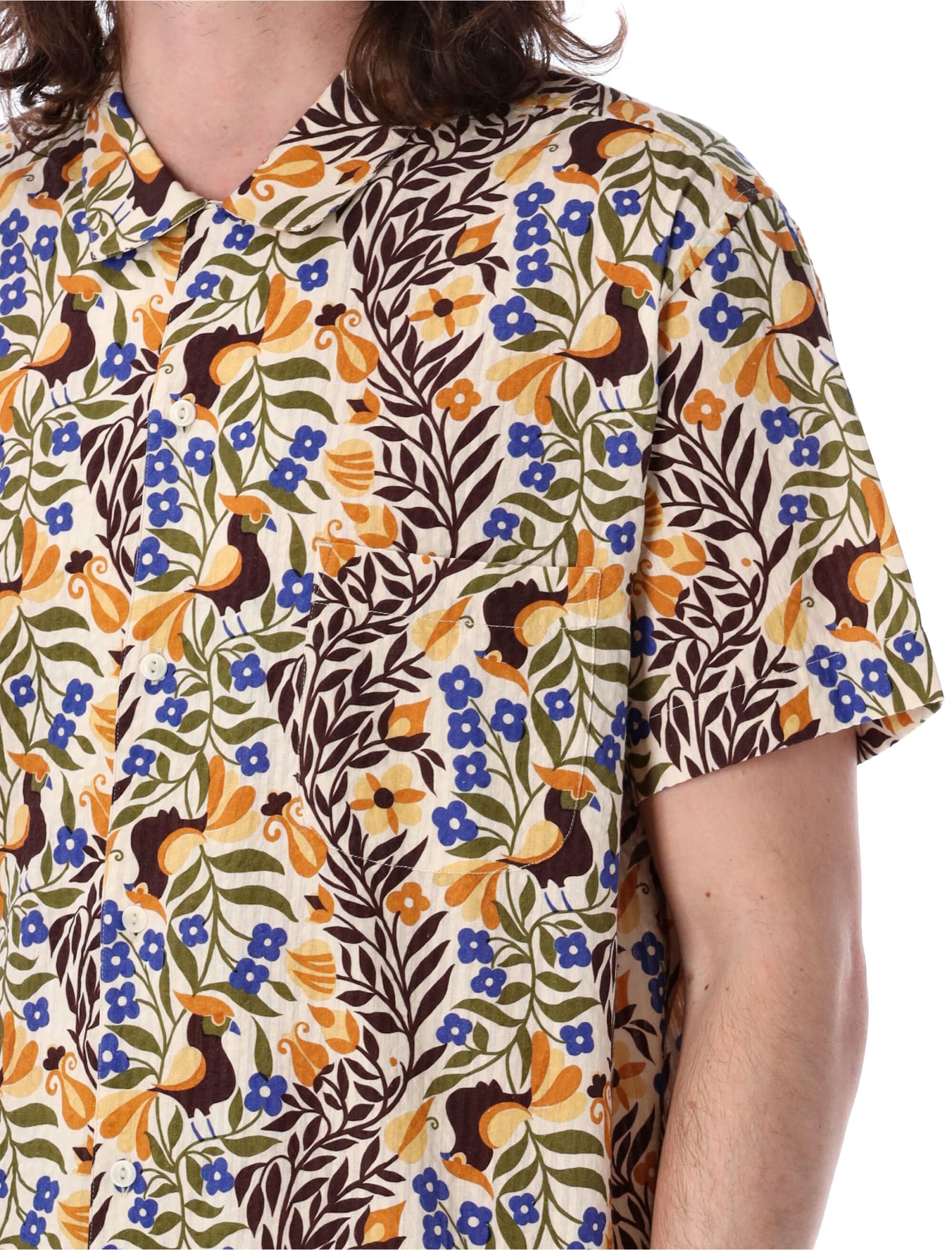 Shop Ymc You Must Create Malick Shirt In Bird Multi