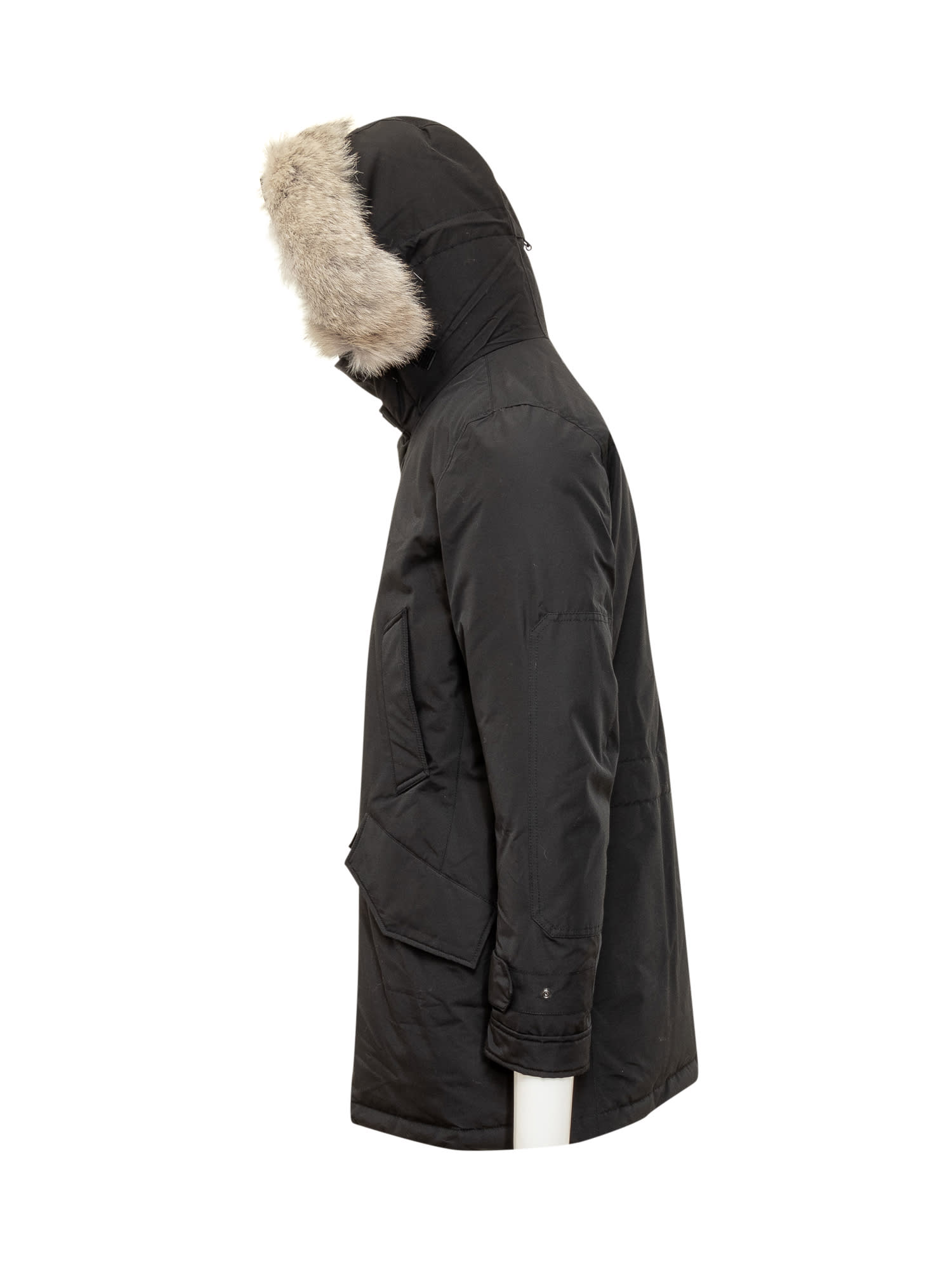 Shop Woolrich Polar High Parka In Nero