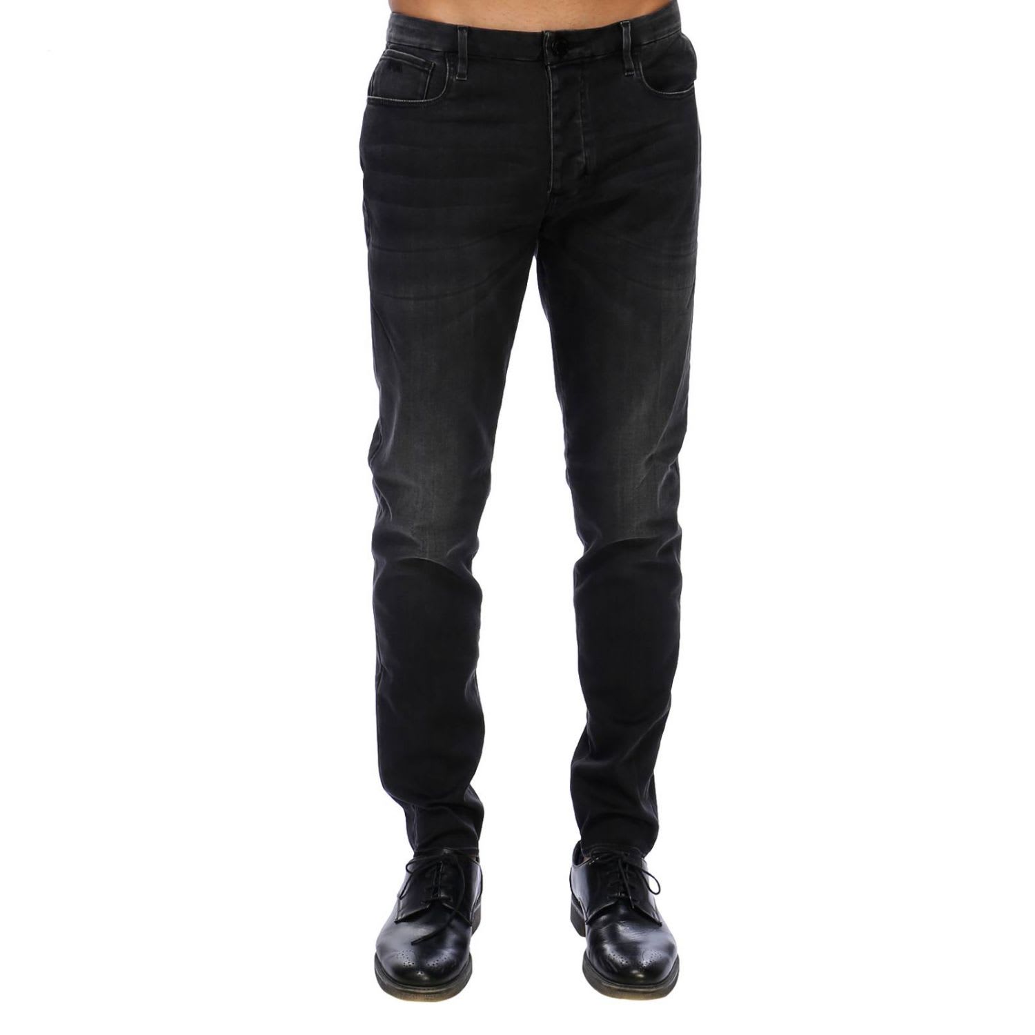 mens black jeans armani