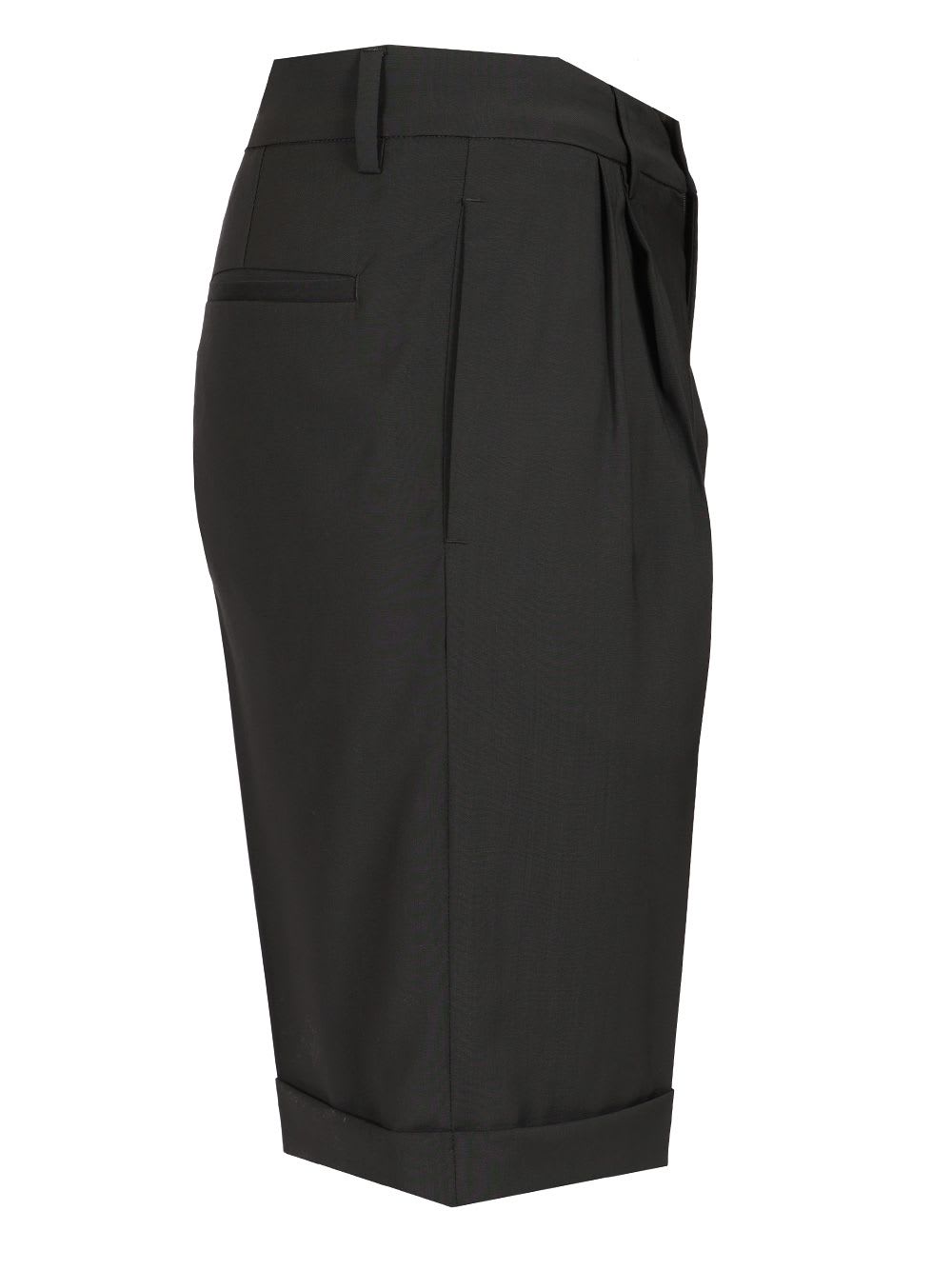 Shop Barena Venezia Bermuda Shorts In Tropical Wool In Grey