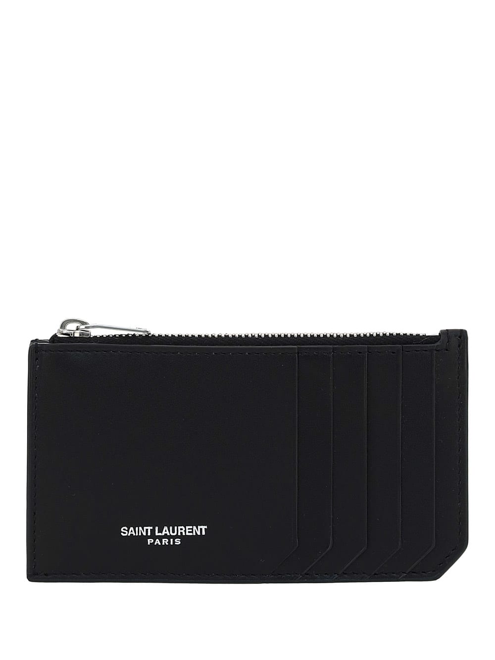 Shop Saint Laurent Card Holder In Nero