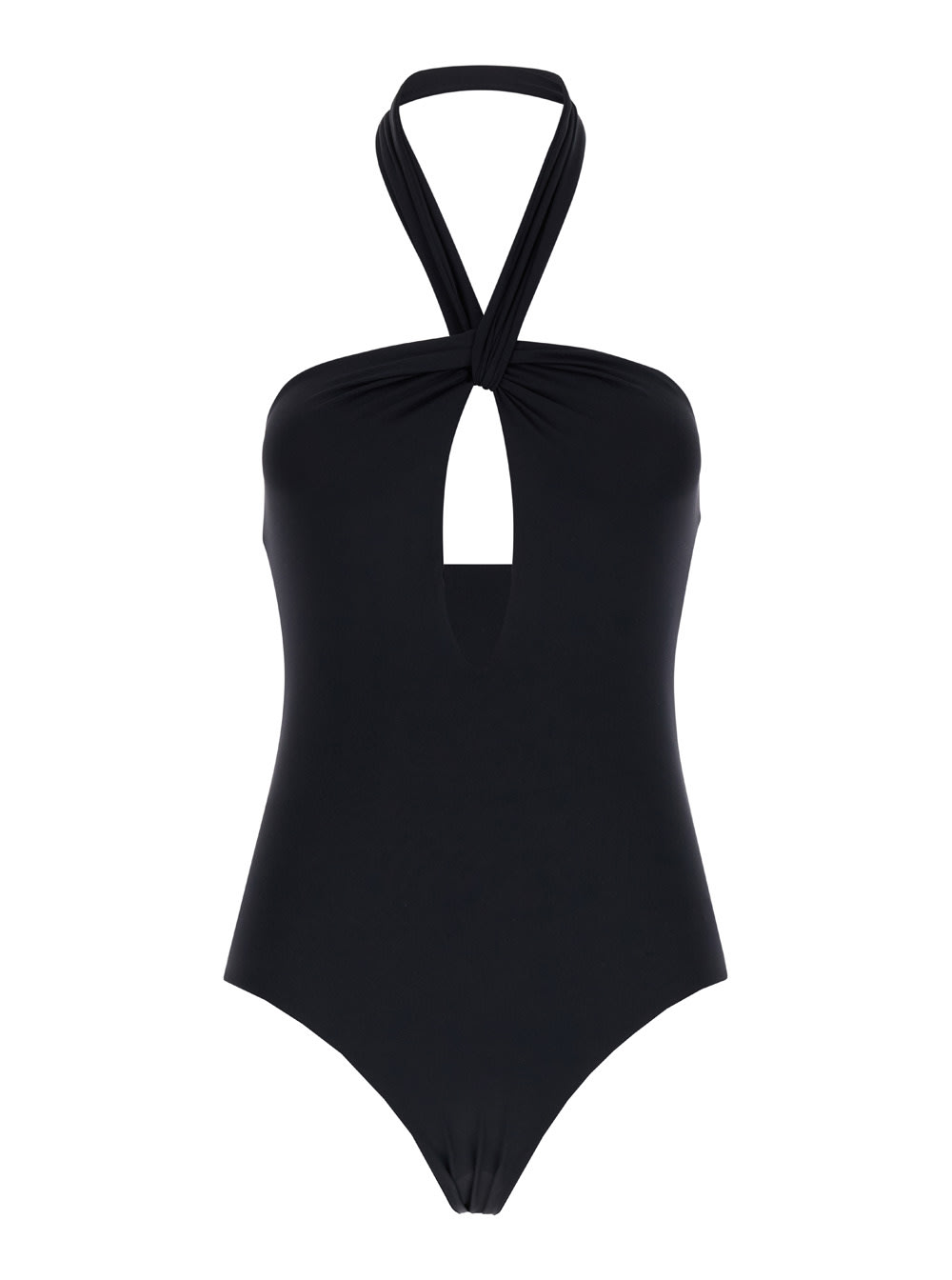 Shop Federica Tosi Black One-piece Swimsuit In Polyamide Woman