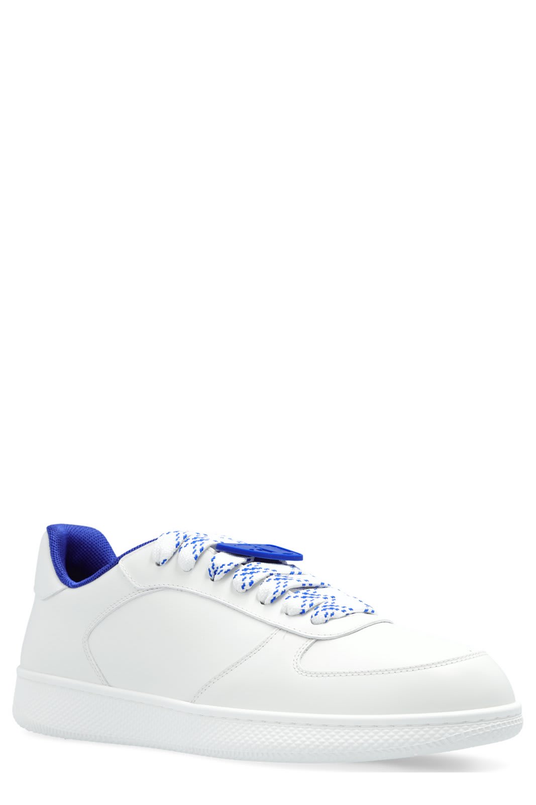 Shop Burberry Terrace Low-top Sneakers In White