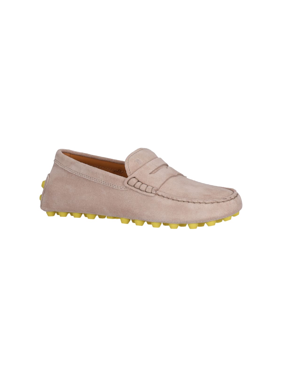 Shop Tod's Gommino Bubble Loafers In Beige