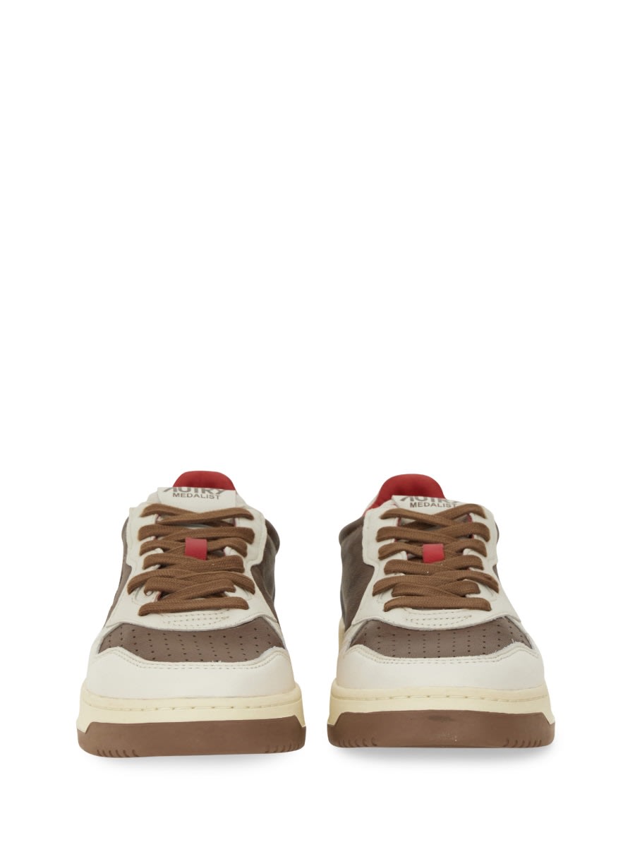 Shop Autry Medalist Sneaker In Brown