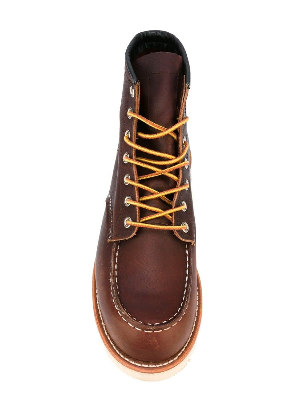 Red Wing Classic Moc Leather Boots In Brown