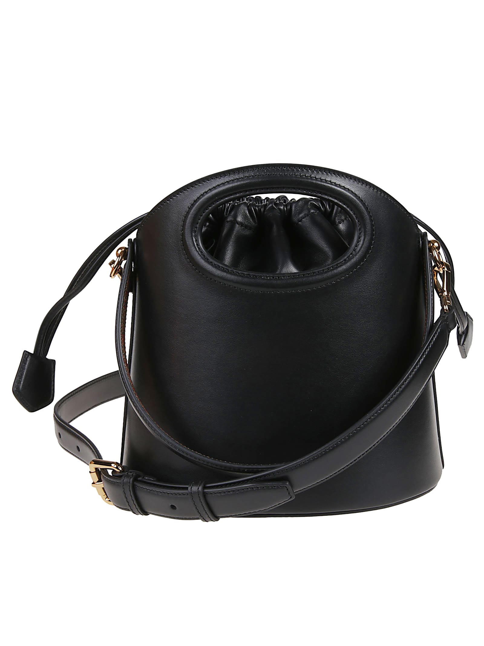 Etro Medium Saturno Bucket Bag In Black