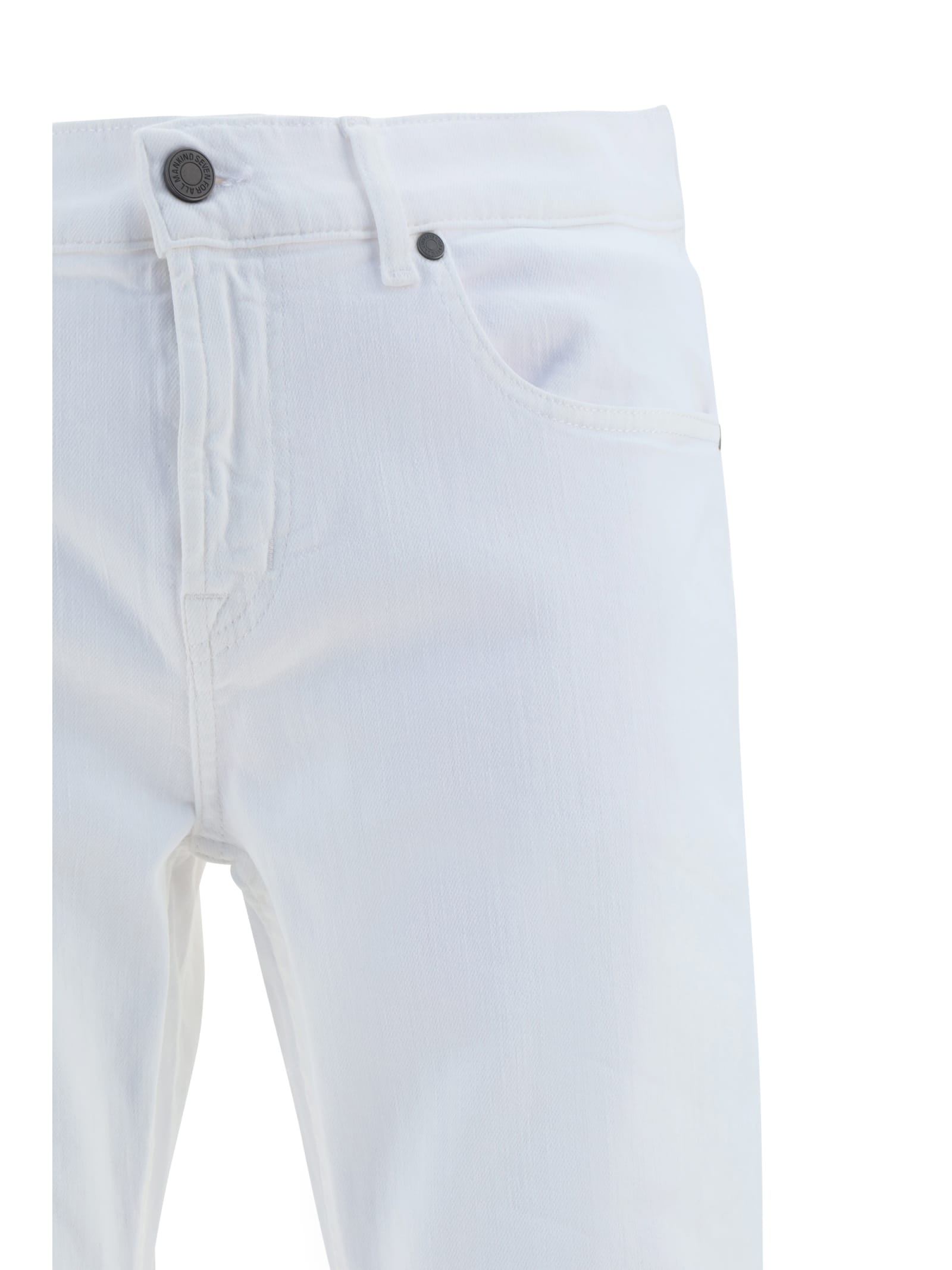 Shop 7 For All Mankind Luxe Jeans In White