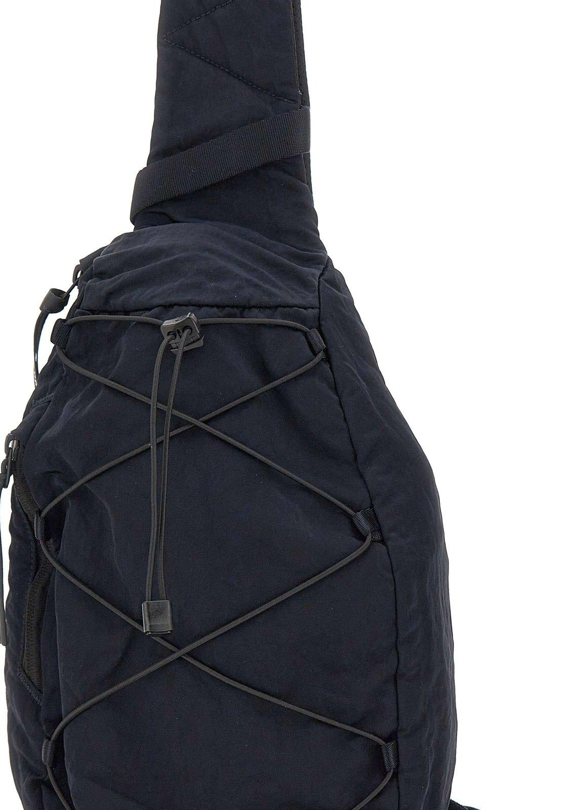 Shop C.p. Company Rucksack Lens Detailed Crossbody Bag In Total Eclipse