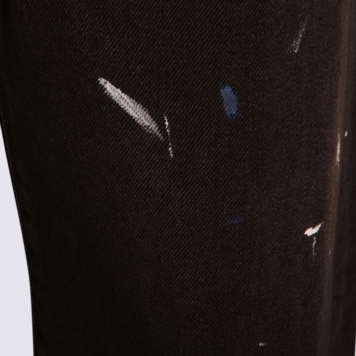 Mm6 Maison Margiela Black Cotton Jeans In Black