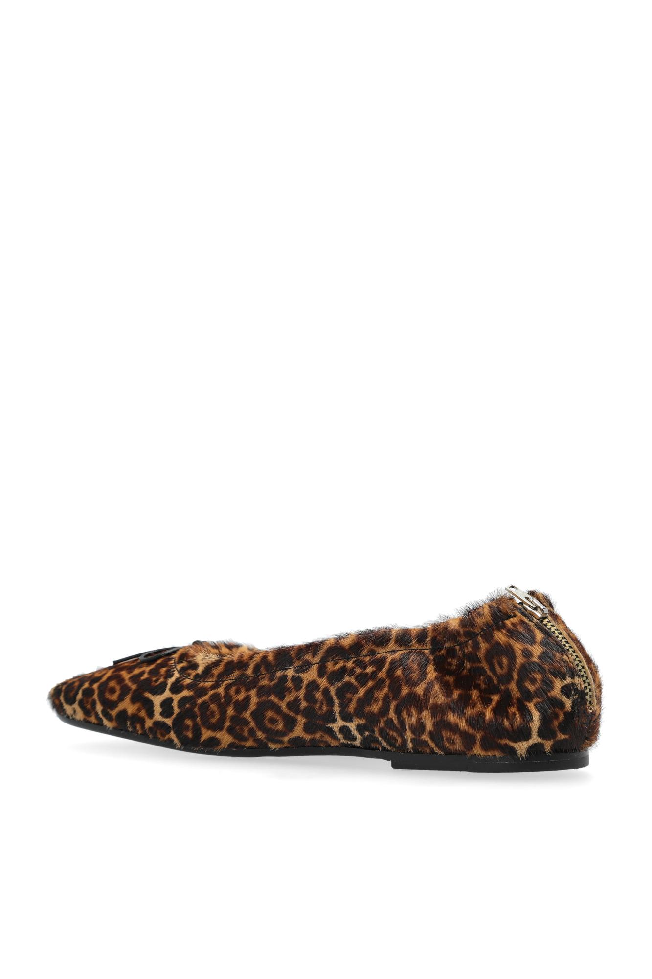 Golden Goose Amy Leopard-print Ballet Flats In Leo