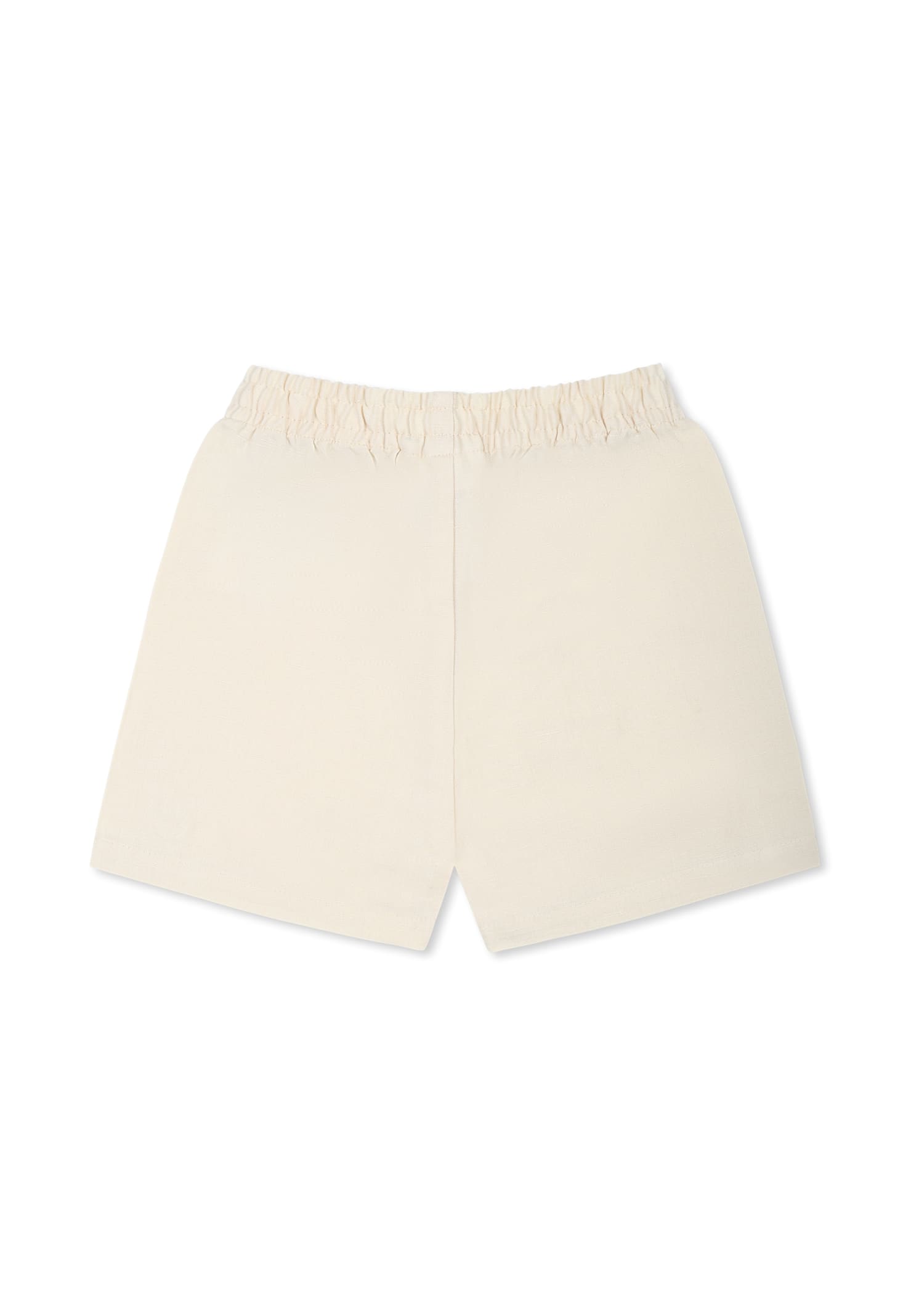 Molo Ivory Shorts For Babykids With Smiley In Ivory