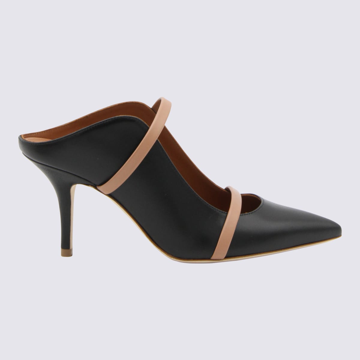 MALONE SOULIERS BLACK LEATHER MAUREEN MULES