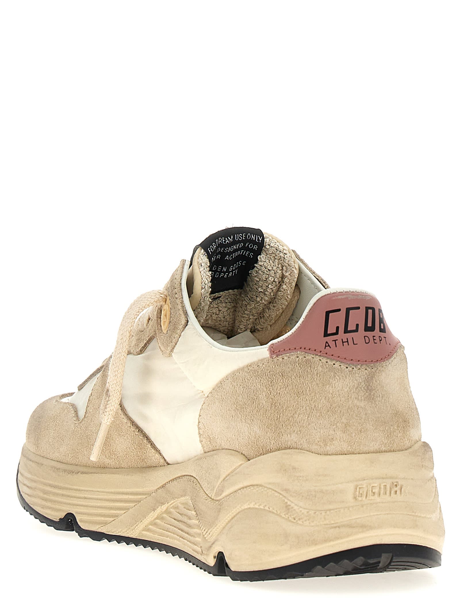 Shop Golden Goose Running Sole Sneakers In White