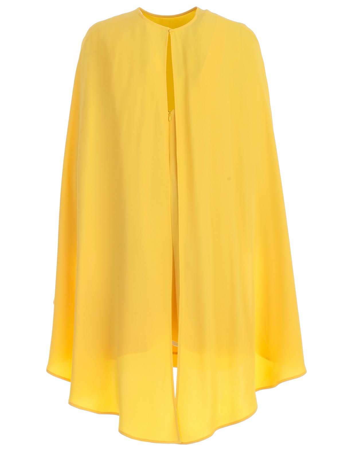 yellow cape dress