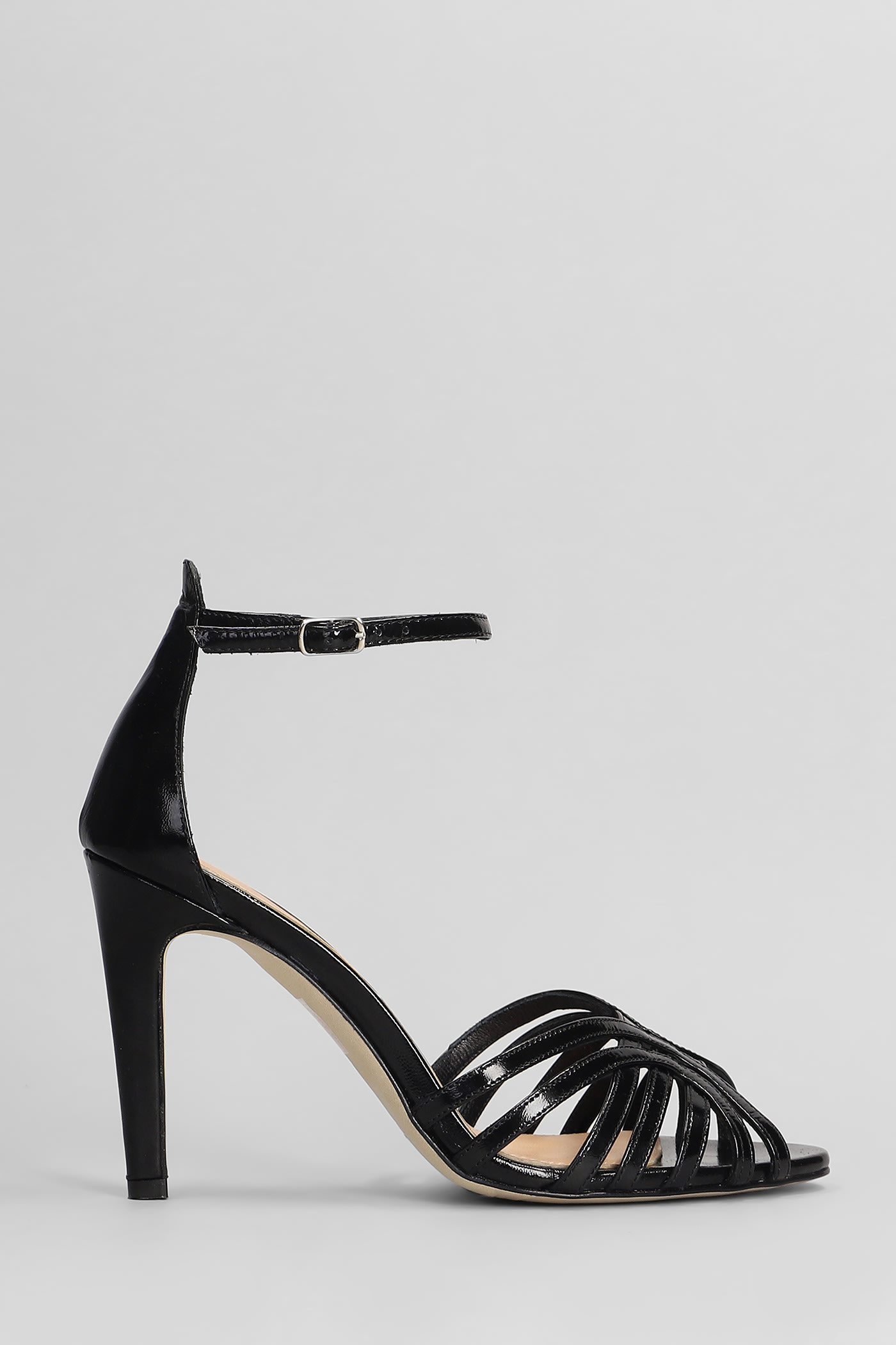 Sandals In Black Leather