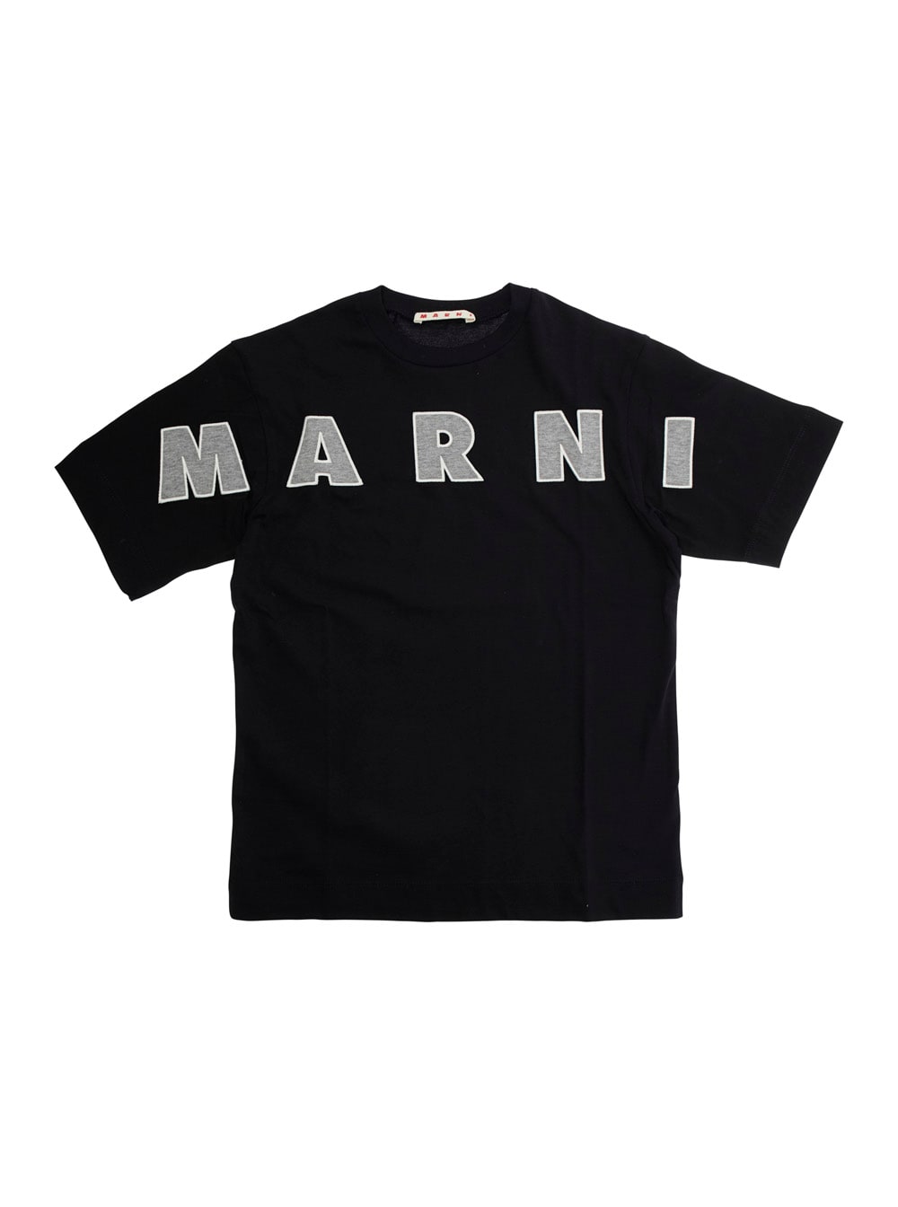 Marni Kids Logo T-shirt In Black