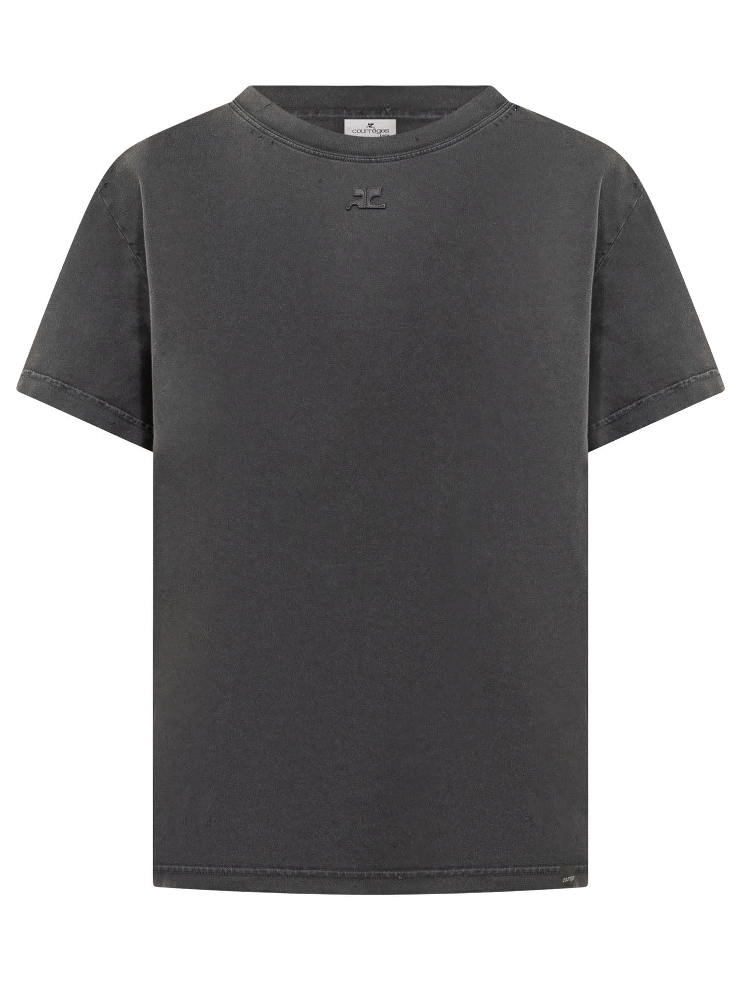 Courrèges Graphite Cotton T-shirt
