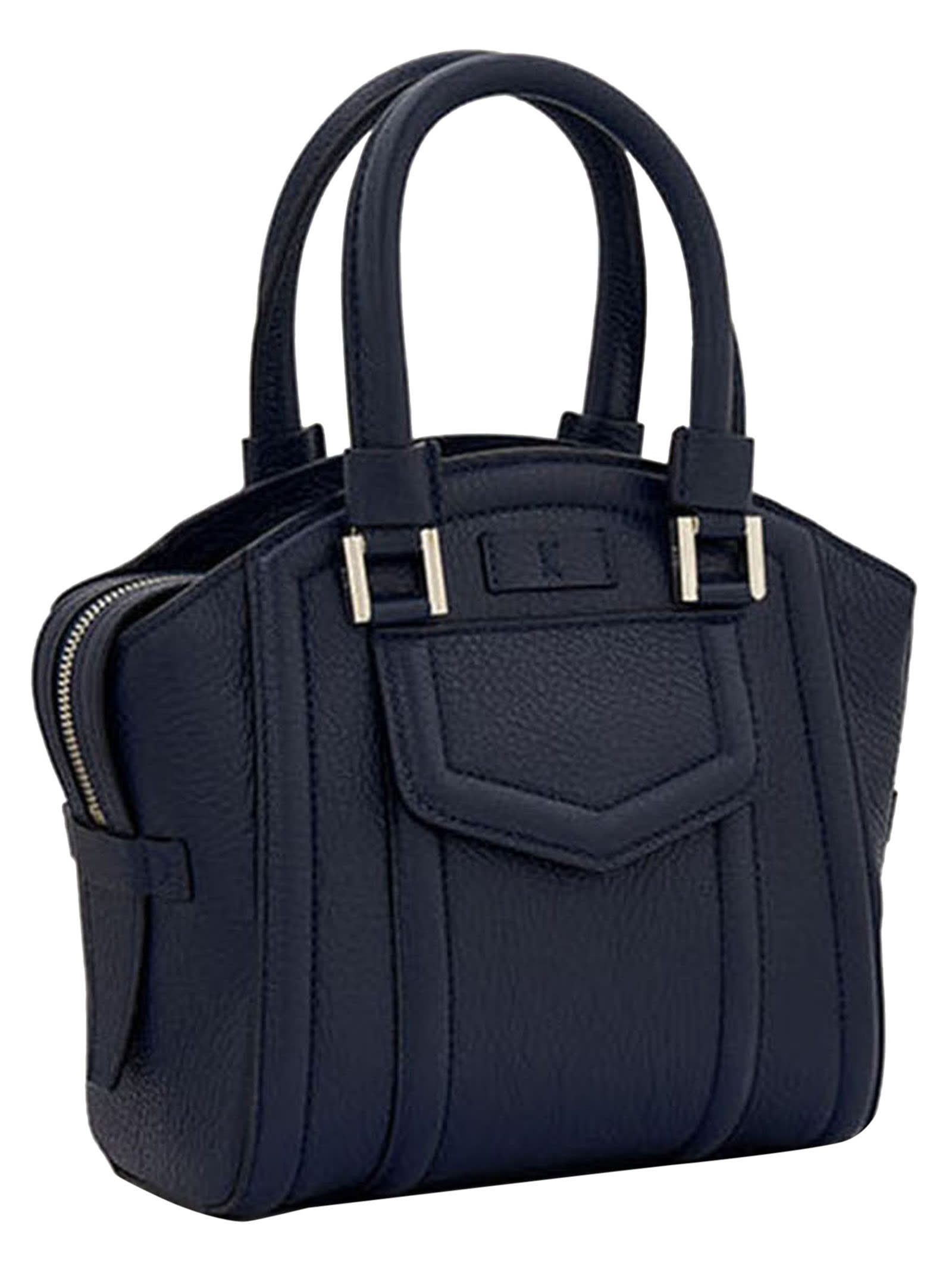 Shop Kiton Mini Karla - Bag Deerskin In Blue