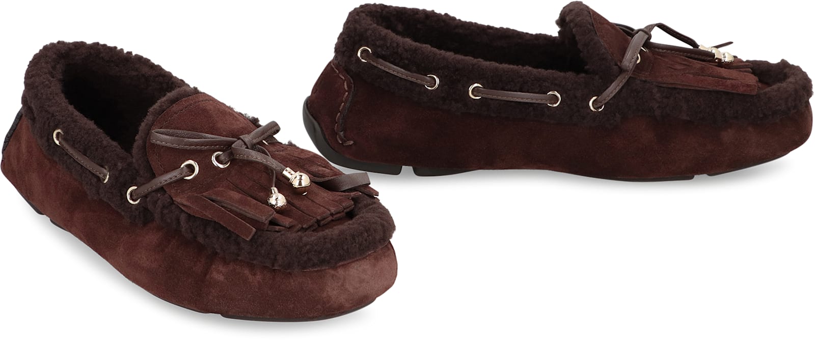 Jimmy Choo Manon F Suede Leather Loafer In Animal Print