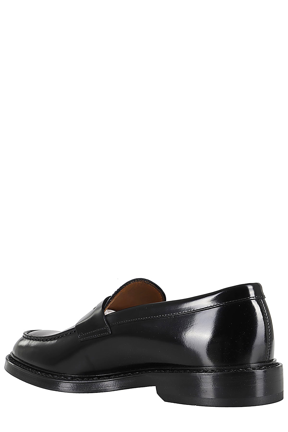 Shop Doucal's Mocassino Penny Horse In Nero