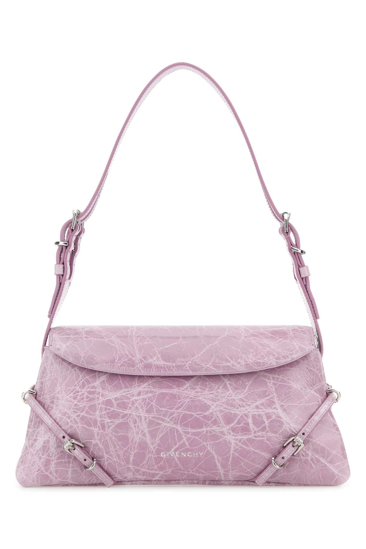 Lilac Leather Pâ Tit Voyou Shoulder Bag