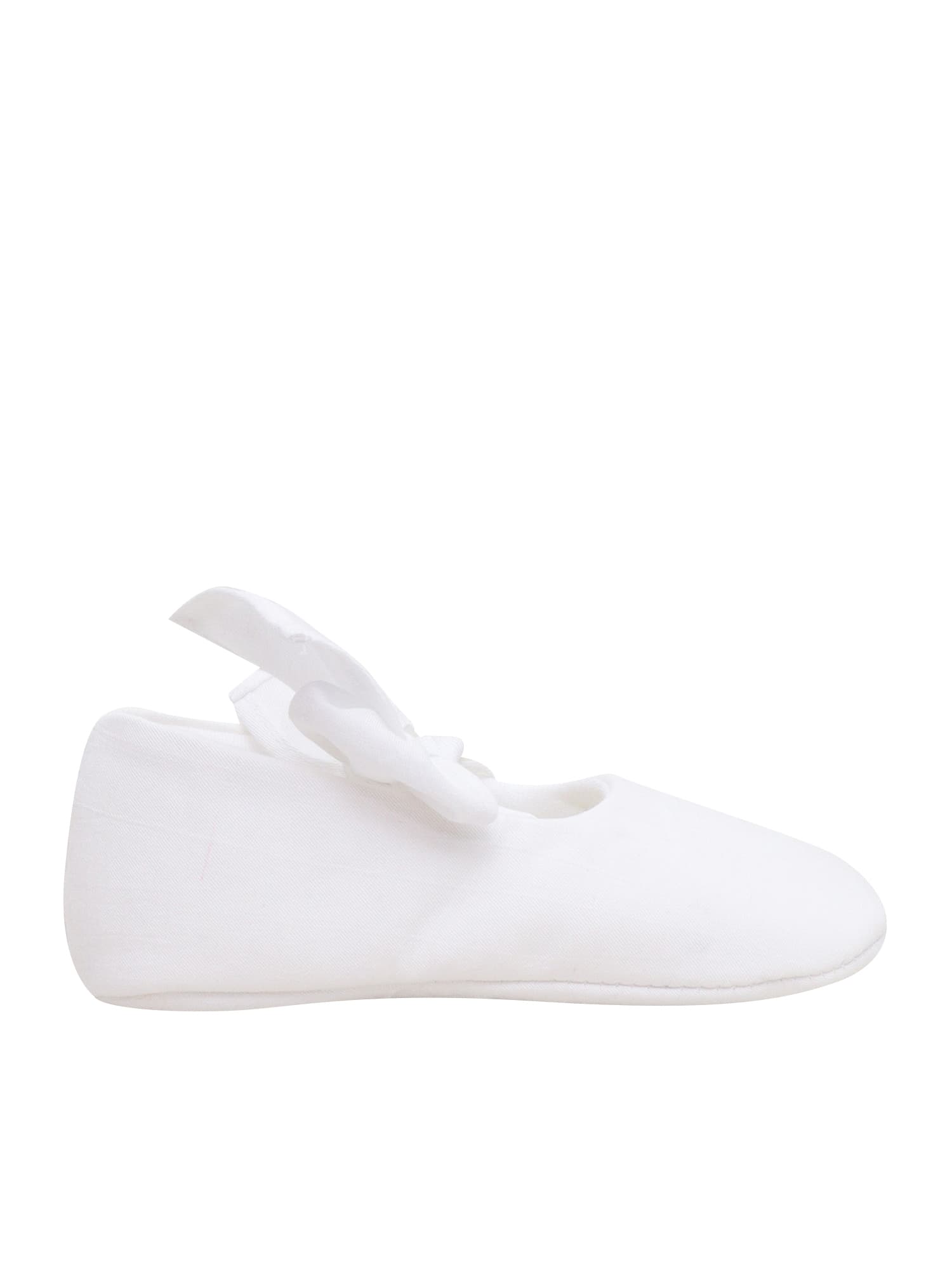 Il Gufo Newborn Shoes In White
