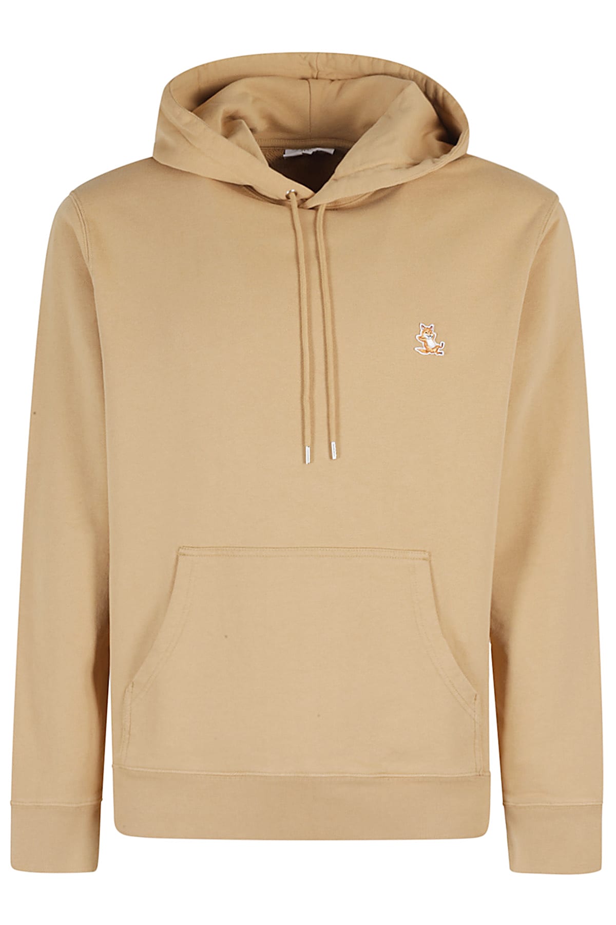 Shop Maison Kitsuné Chillax Patch Regular Hoodie In Chamomile