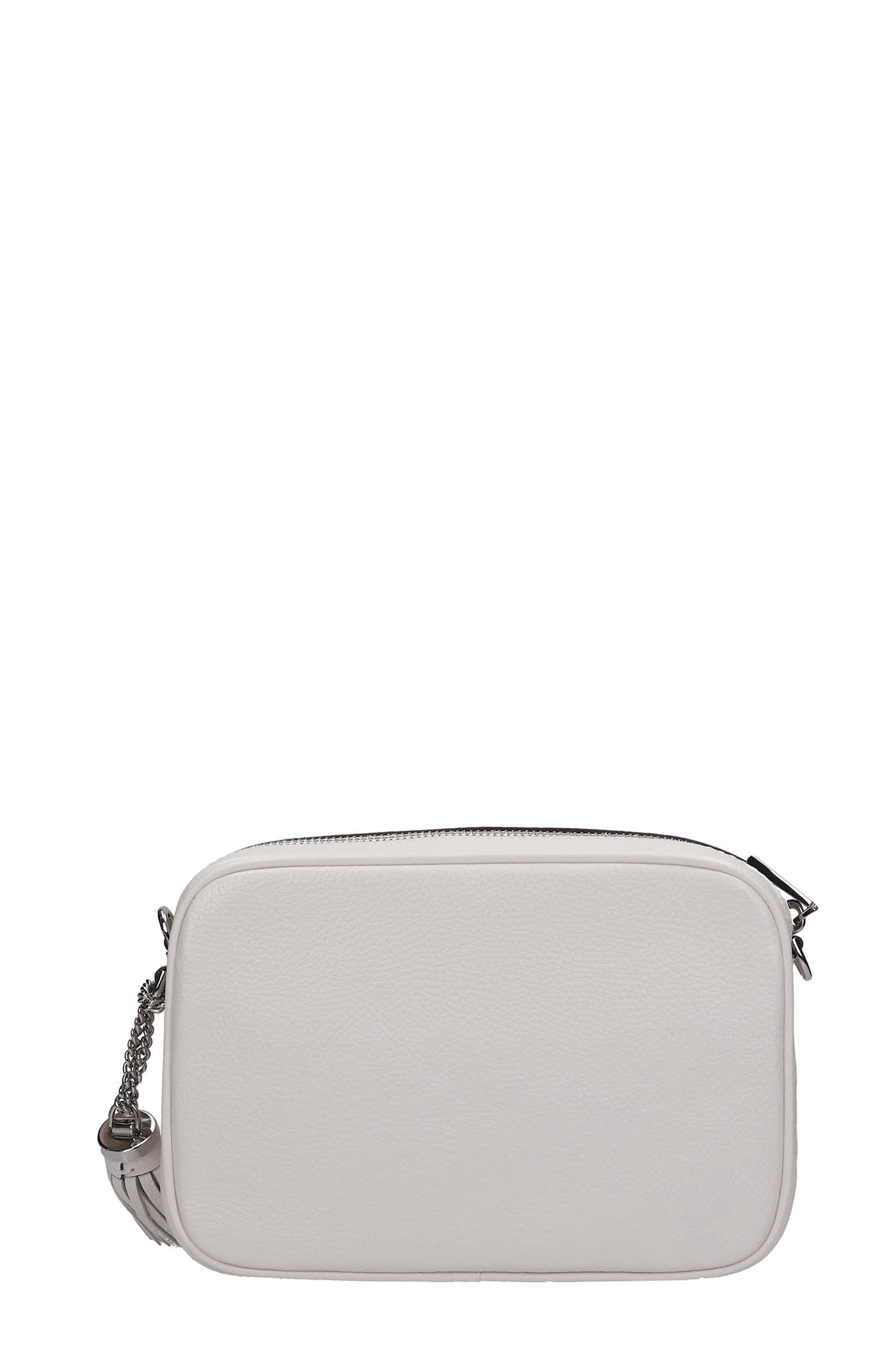Shop Michael Michael Kors Ginny Shoulder Bag In White Leather