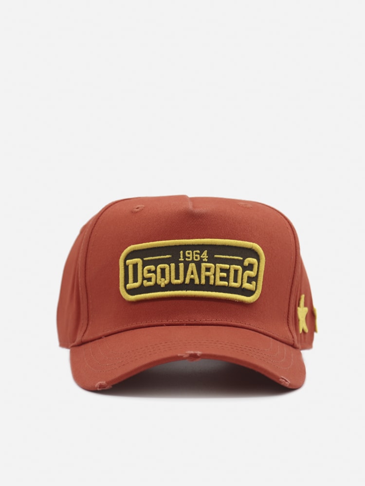 Dsquared2 Cotton Hat With Contrasting Embroidered Logo