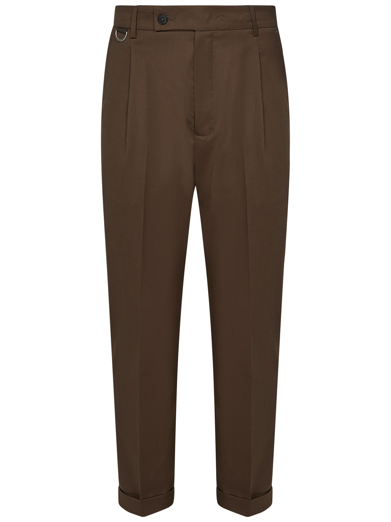 Shop Low Brand Riviera Elastic Trousers In Brown