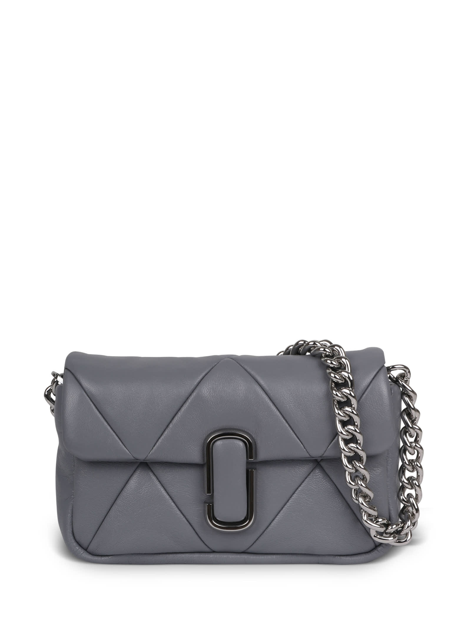 Marc Jacobs The Puffy Diamond Quilted J Marc Shoulder Bag Black in