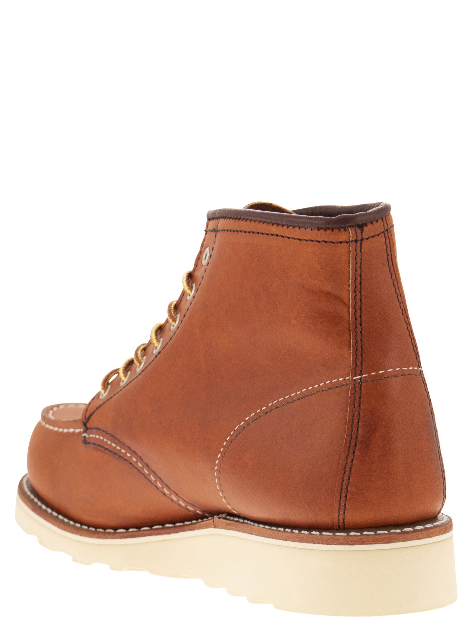 Shop Red Wing Classic Moc - Leather Lace-up Boot In Gold