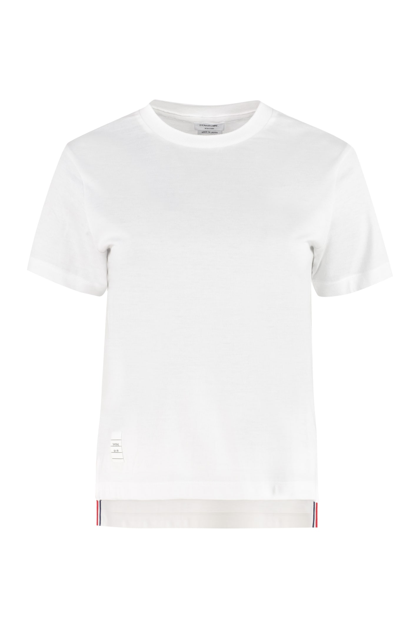 THOM BROWNE COTTON CREW-NECK T-SHIRT