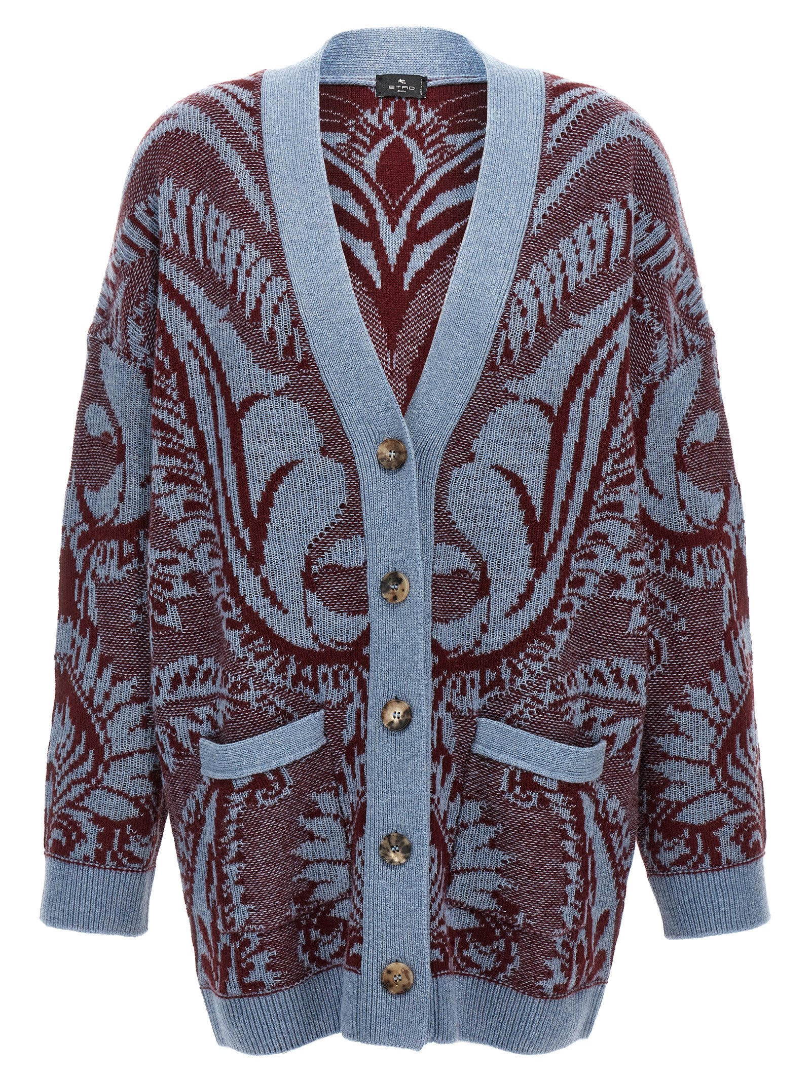 Shop Etro Paisley Cardigan In Multicolor