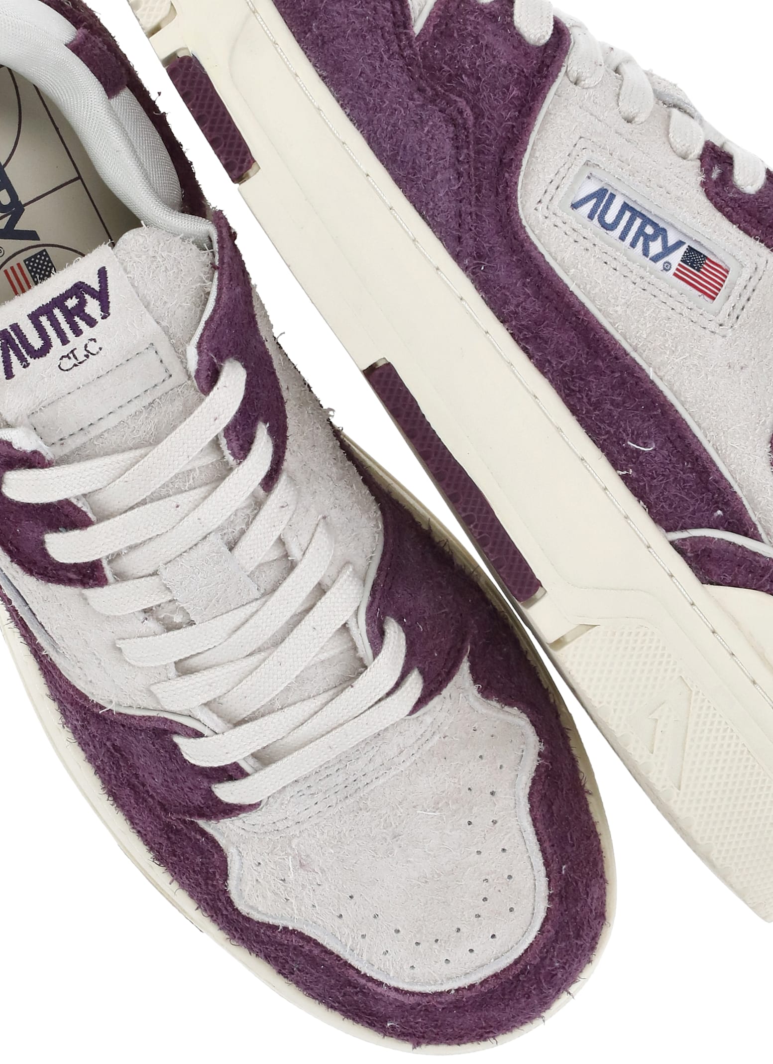 Shop Autry Low Man Sneakers In Purple