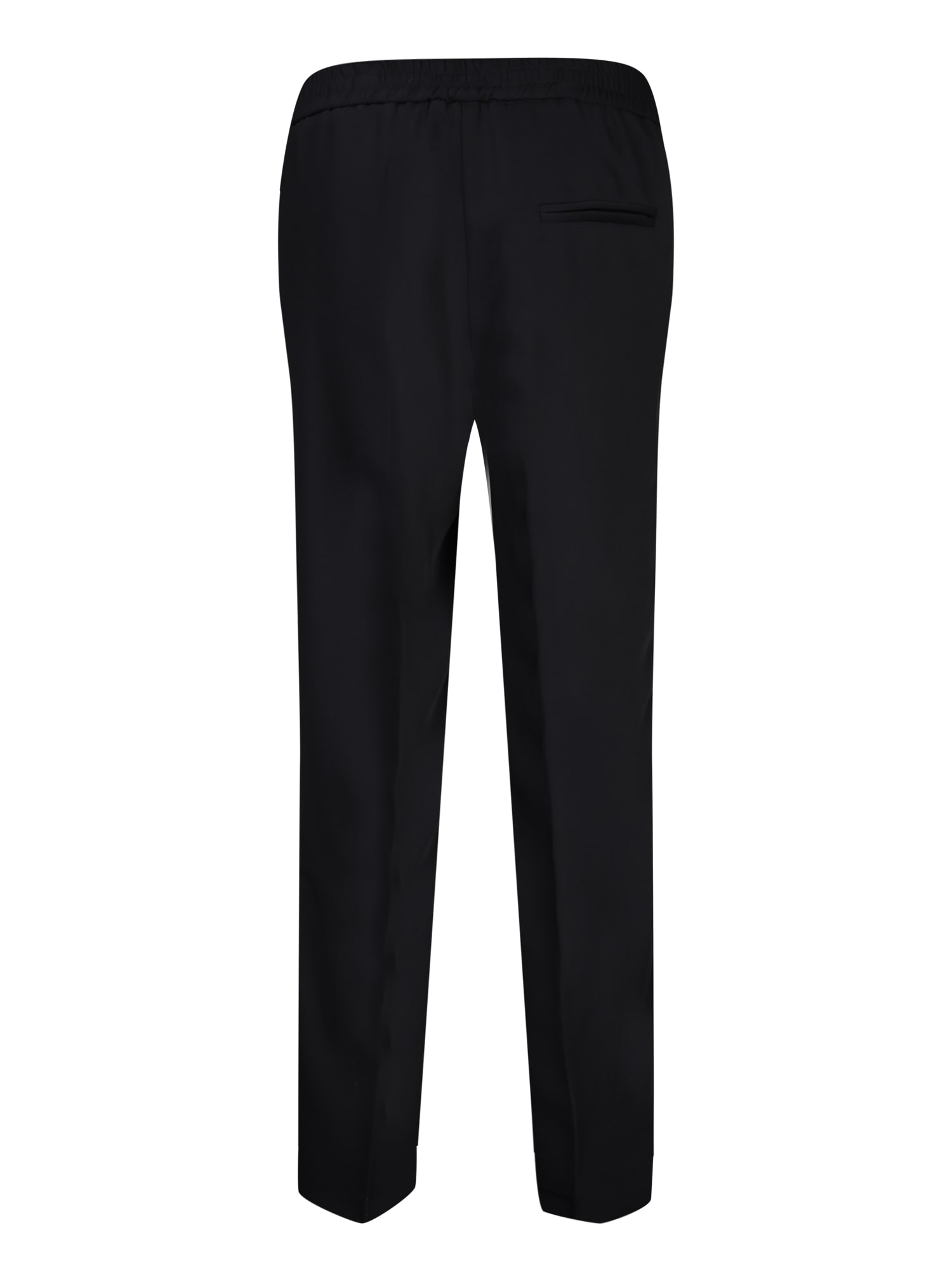 Shop Blanca Vita Fluid Cady Stretch Trousers In Black