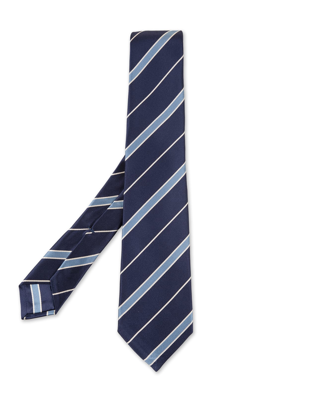 Blue Tie With Light Blue Stripes