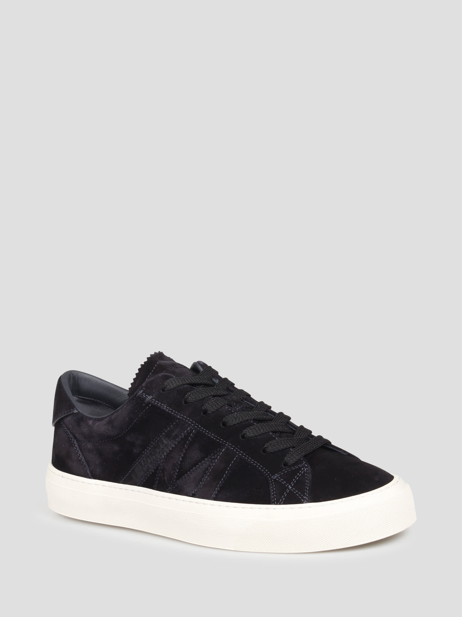 Shop Moncler Monaco2 Sneakers In Blue