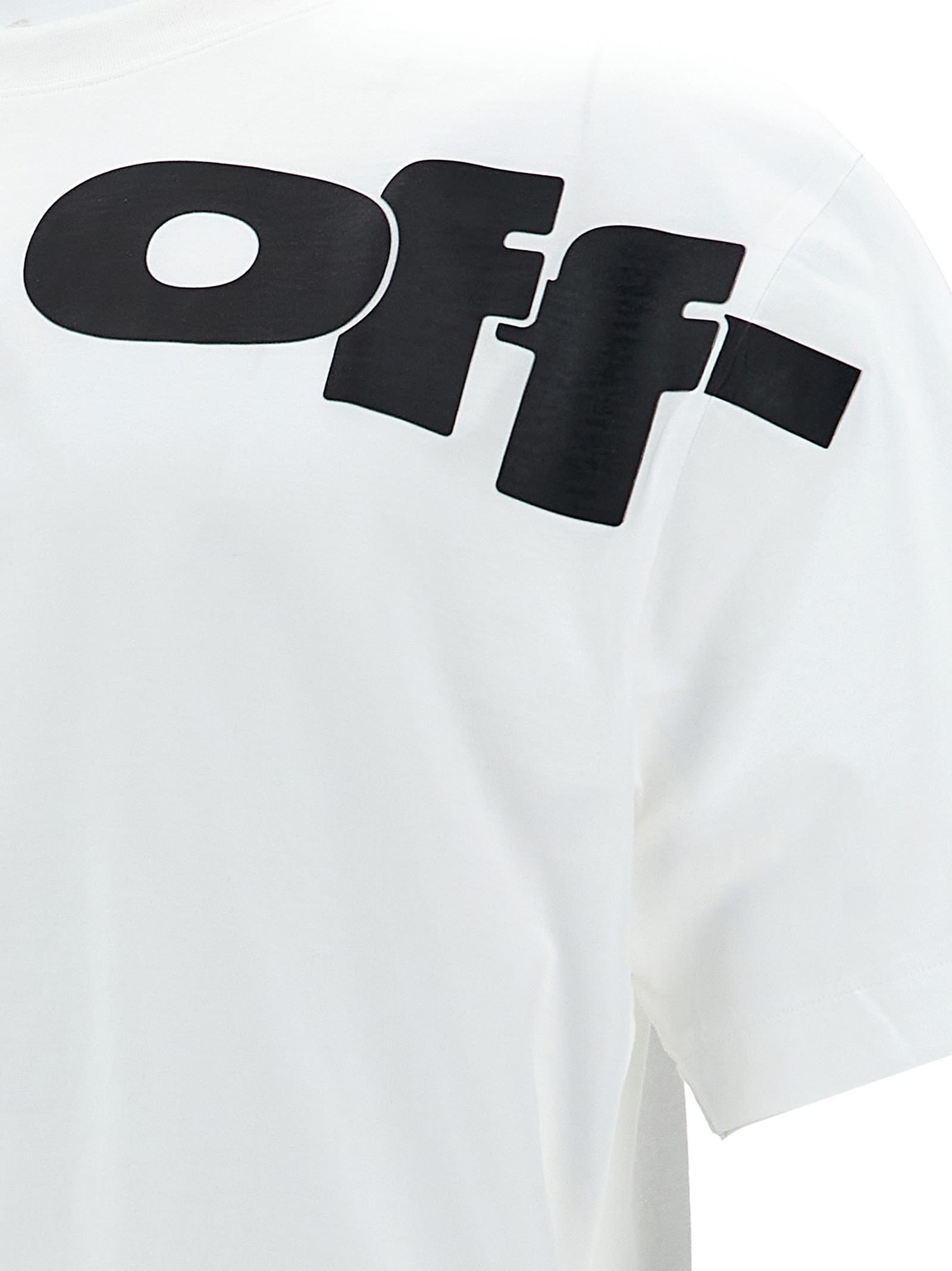 Shop Off-white Shared Logo Skate T-shirt In White/black