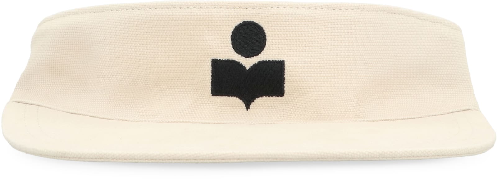Shop Isabel Marant Tyry Cotton Visor With Logo In Ecru