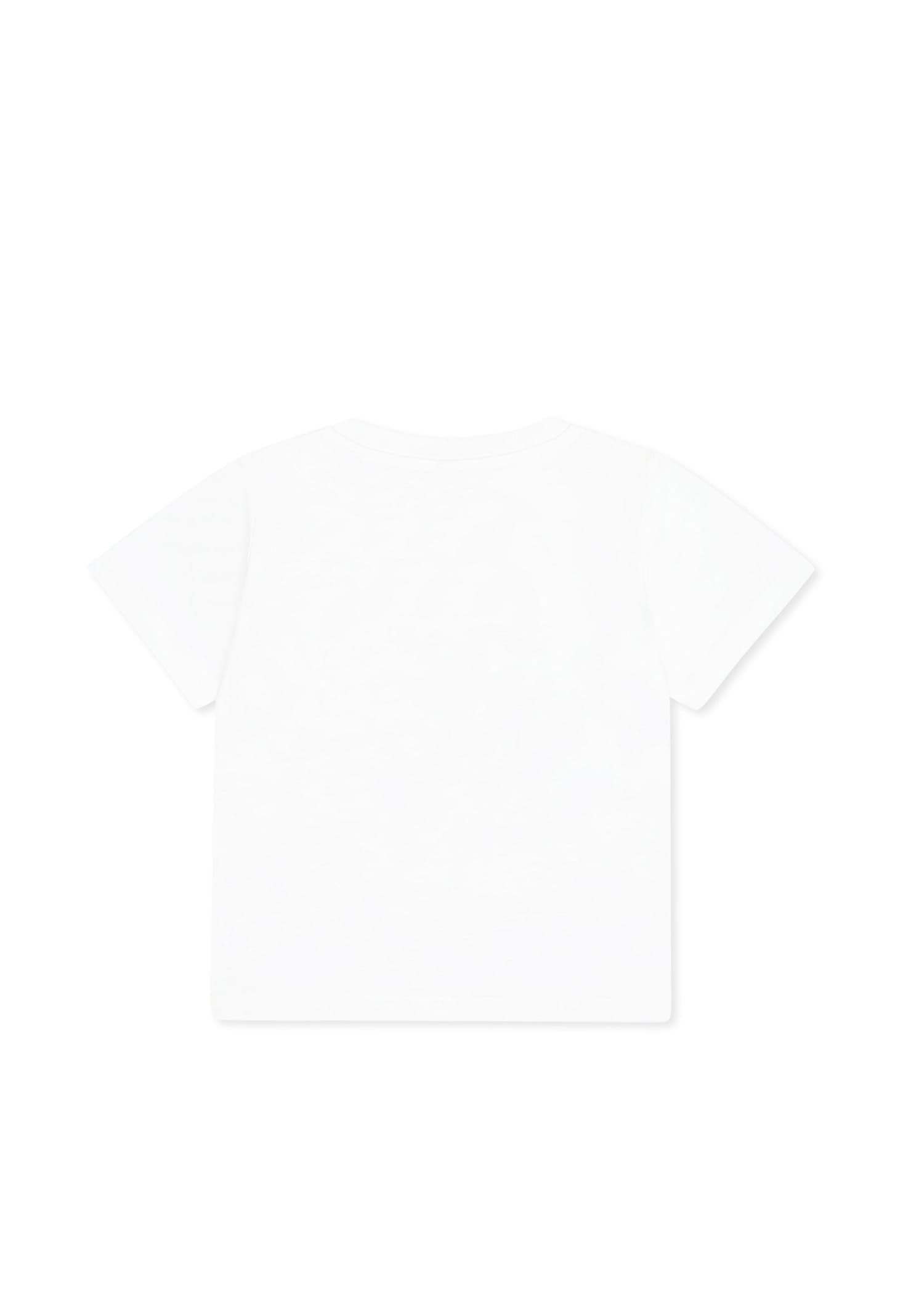 Shop Stella Mccartney White T-shirt For Baby Girl With Ice Cream
