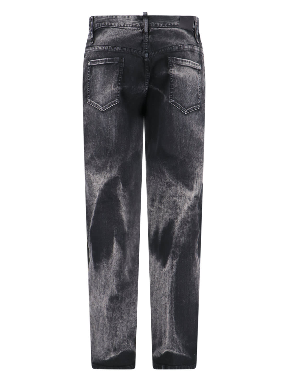 Shop Dsquared2 Straight Jeans In Black